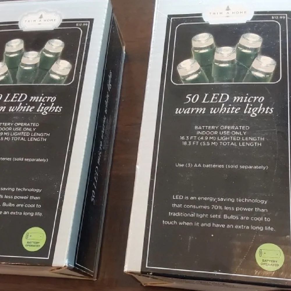 Trim A Home 50 LED Micro Warm White Lights